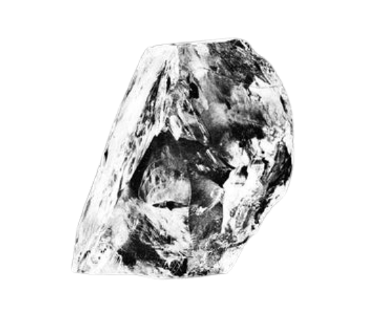 Surový diamant Cullinan – největší diamant na světě nalezený v Jižní Africe